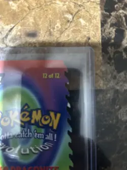 1999 Topps Pokemon the First Movie Dragonite E12 of 12 Die-Cut - Image 3