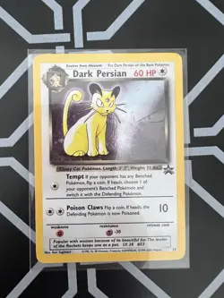 Dark Persian 17 Holo Black Star Promo WOTC Pokemon Card - Image 1