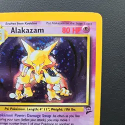 Pokemon TCG Alakazam 1/130 Base Set 2 Vintage Holo Rare #1 MP/HP - Image 4