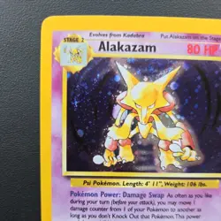 Pokemon TCG Alakazam 1/130 Base Set 2 Vintage Holo Rare #1 MP/HP - Image 5