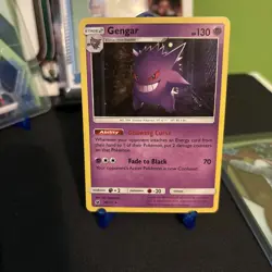 Pokemon Gengar 38/111 Sm-Crimson Invasion Reverse Holo Card LP Condition - Image 1