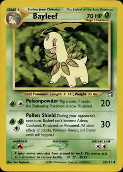 Bayleef 28/111 Uncommon Neo Genesis Multi Item Discount LP - Image 1