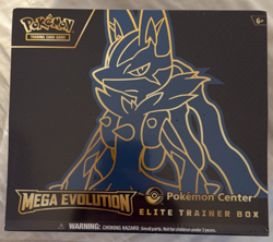 Mega Evolution Lucario ETB Pokemon Center Exclusive Elite Trainer Box SEALED - Image 1