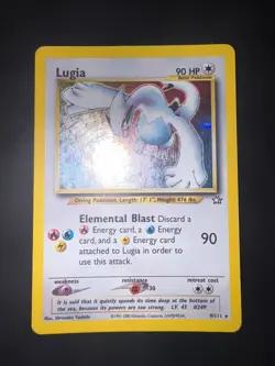 2000 Pokemon Neo Genesis Lugia Holo 9/111 Eng NEAR MINT - Image 2