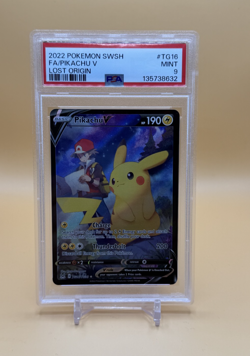 2022 POKEMON SWSH PIKACHU V LOST ORIGIN PSA MINT 9 - Image 1