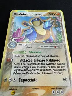 Pokemon Blastoise Specie Delta 2/100 Ex Guardiani dei Cristalli Rara Reverse ITA - Image 4
