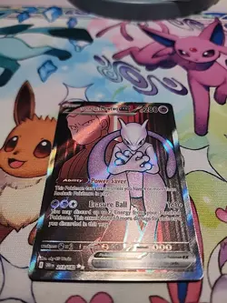 Pokemon TCG Team Rockets Mewtwo EX 213/182 Full Art Destined Rivals NM+ - Image 2