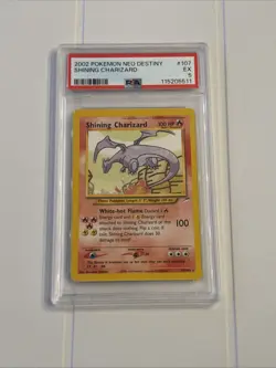 2002 Pokemon Neo Destiny Shining Charizard PSA 5 - Image 1