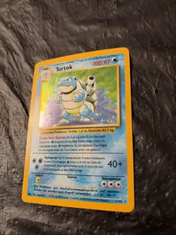 Pokemon Blastoise Turtok Base Set German LP 2/102 Holo WOTC 1999 - Image 3