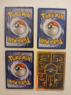 VTG Black Star Promos X4 Pokemon TCG Inc Ancient Mew Holo Meowth Pikachu Mew - Image 2
