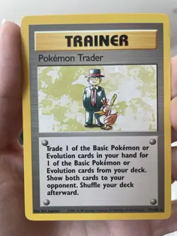 Pokemon Trader 77/102 MP Base Set Trainer Rare TCG 1999 NM - Image 1