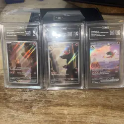 Pokemon Charizard 199/165 Charmeleon 169/165 Charmander 168/165 Graded 10,10,9 - Image 1