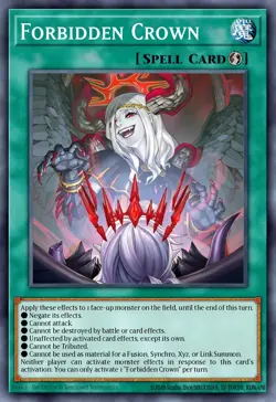 BPRO-EN067 Forbidden Crown Secret Rare 1st Ed YuGiOh PREORDER - Image 1