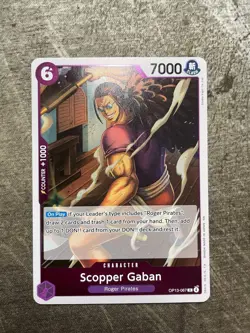Scopper Gaban OP13-067 FOIL Rare Carrying On His Will - One Piece TCG - Image 1
