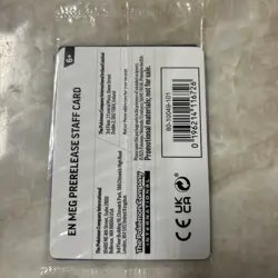 Pokemon TCG - Mega Evolution - Prerelease STAFF Promo Pack (SEALED) Set Of 4 - Image 2