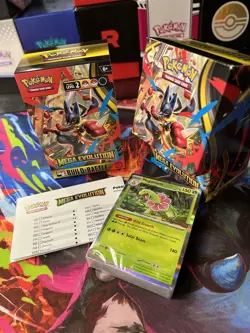 Pokemon Meganium MEP 001 Mega Evolution Build Battle Black Star Promo Sealed - Image 1