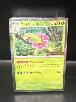 Pokemon TCG Meganium 001 Promo Mega Evolution Stamped Build & Battle Sealed Deck - Image 2