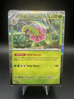 Pokemon TCG Meganium 001 Promo Mega Evolution Stamped Build & Battle Sealed Deck - Image 1