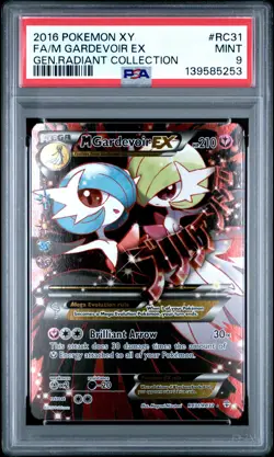 2016 POKEMON XY GENERATIONS RADIANT COLL #RC31 FULL ART/M GARDEVOIR EX PSA 9 - Image 1