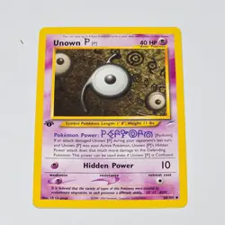 Pokemon Unown P Neo Destiny 1st Edition 58/105 WOTC 2002 Uncommon TCG Card - Image 1
