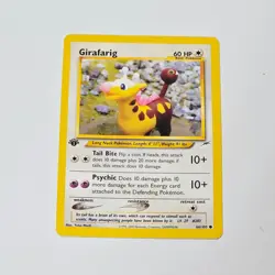 Pokemon Girafarig Neo Destiny 1st Edition 66/105 WOTC 2002 Common TCG Card - Image 1