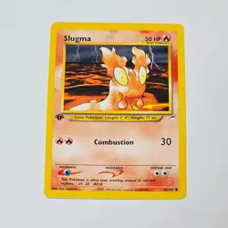 Pokemon Slugma Neo Destiny 1st Edition 82/105 WOTC 2002 Common TCG Card - Image 1