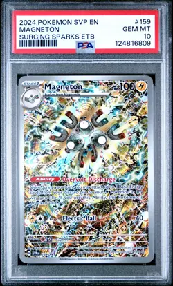 PSA 10 Magneton 159 Sv: Scarlet & Violet Promo Cards Holo Illustration Rare ETB - Image 1