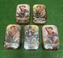 One Piece Card Game Tin Pack Set Vol.2 - Lot Of 5 - Image 1
