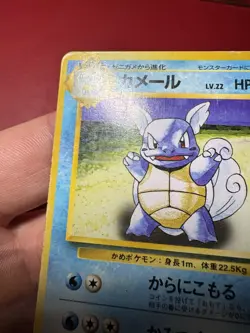 Wartortle 008 Japanese Missing No Rarity Symbol Base Pokemon Card HP - Image 3