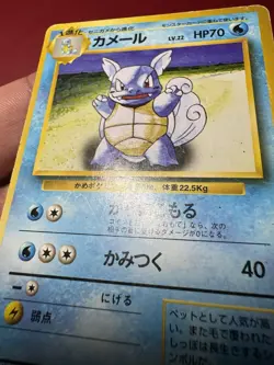 Wartortle 008 Japanese Missing No Rarity Symbol Base Pokemon Card HP - Image 5