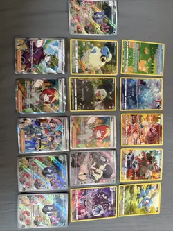 Pokemon card lot, modern Full Art (16 card lot) NM - Image 1