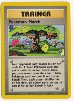 Pokemon March 102/111 Neo Genesis TRAINER Pokemon Card - Image 1