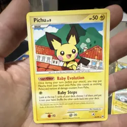 Pokemon Pichu Arceus Rare 25/99 50 HP Regular English TCG Card - Image 1