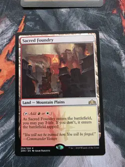 MTG 1x Sacred Foundry # 254 Guilds of Ravnica Magic the Gathering Card x1 NM - Image 1