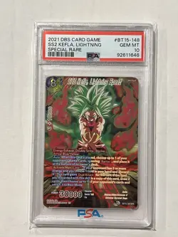 2021 Dragon Ball Super SS2 Kefla, Lightning SPR BT15-148 PSA 10 - Image 2