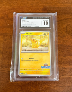 Pikachu Black Star Promo 214 Illustration Contest 2024 Pokemon CGC Gem Mint 10 - Image 1