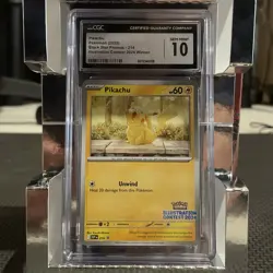 Pikachu Black Star Promo 214 Illustration Contest 2024 Pokemon CGC Gem Mint 10 - Image 1
