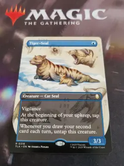 Mtg. Tiger-Seal. Borderless. Avatar: The Last Airbender. Pack Fresh - Image 1