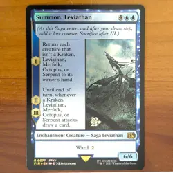 Summon: Leviathan - Prerelease Foil Promo - Final Fantasy XV MTG FF15 - Image 1