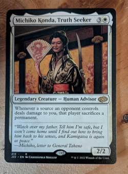 MTG Michiko Konda, Truth Seeker - Jumpstart 2022 NM - Image 1