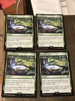 MTG - 4 x Elven Farsight - Playset - Lord of the Rings - LOTR - NM - Magic - Image 1
