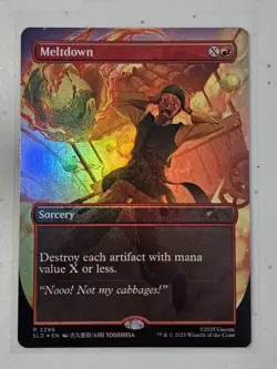 MTG Meltdown R (2296) Foil Secret Lair x Avatar: The Last Airbender My Cabbages! - Image 1