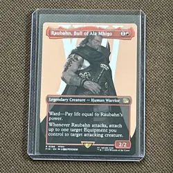 NM-Mint, English MTG Foil Raubahn, Bull of Ala Mhigo - Surge Foil - Borderless F - Image 1