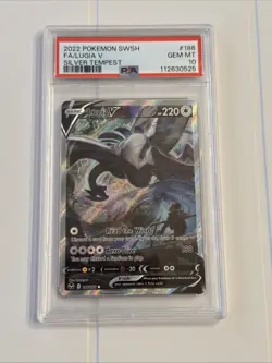 2022 Pokemon SWSH FA/Lugia V Silver Tempest PSA 10 - Image 1