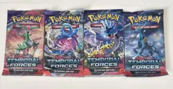 Pokemon TEMPORAL FORCES Booster Pack Lot / Bundle Art Set 4 Packs New Sealed - Image 1