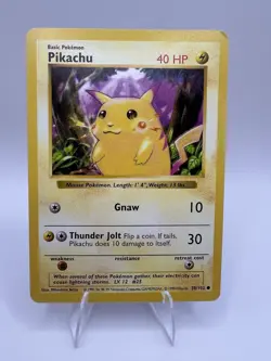 ⚡ Pokemon TCG Pikachu Shadowless Red Cheeks 58/102 Base Set 1999 ⚡ - Image 1