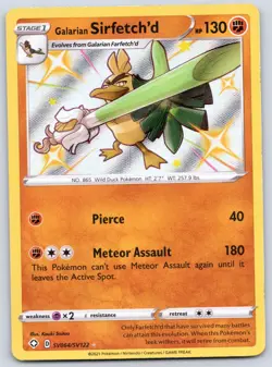 Galarian Sirfetch'd SV064/SV122 (NM) - Shining Fates: Shiny Vault - Pokemon TCG - Image 1