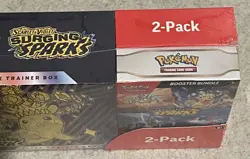 Pokemon TCG Surging Sparks Costco 2 Pack ETB & Booster Bundle New Sealed FAST🚚 - Image 4