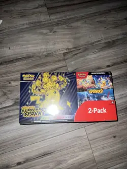 Pokemon TCG Surging Sparks Costco 2 Pack ETB & Booster Bundle Sealed - In Hand - Image 1
