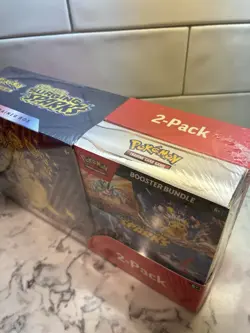 Pokemon SURGING SPARKS ETB & Booster Bundle Costco 2-Pack Sealed - Image 4
